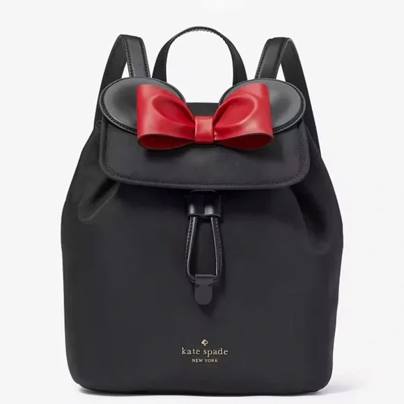 DisneyX Kate Spade New York Minnie Backpack and Minnie Mouse key/Purse charm - Picture 6 of 12